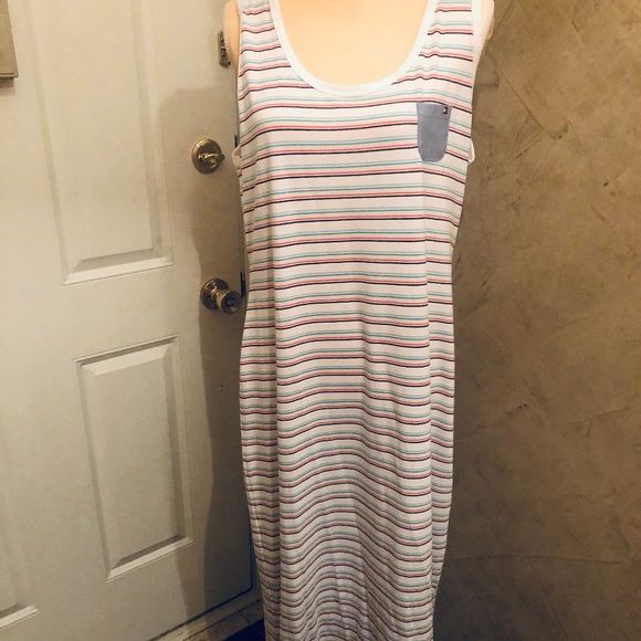 NWT~TOMMY Hilfiger~Super Soft Striped Maxi Dress - Picture 3 of 9